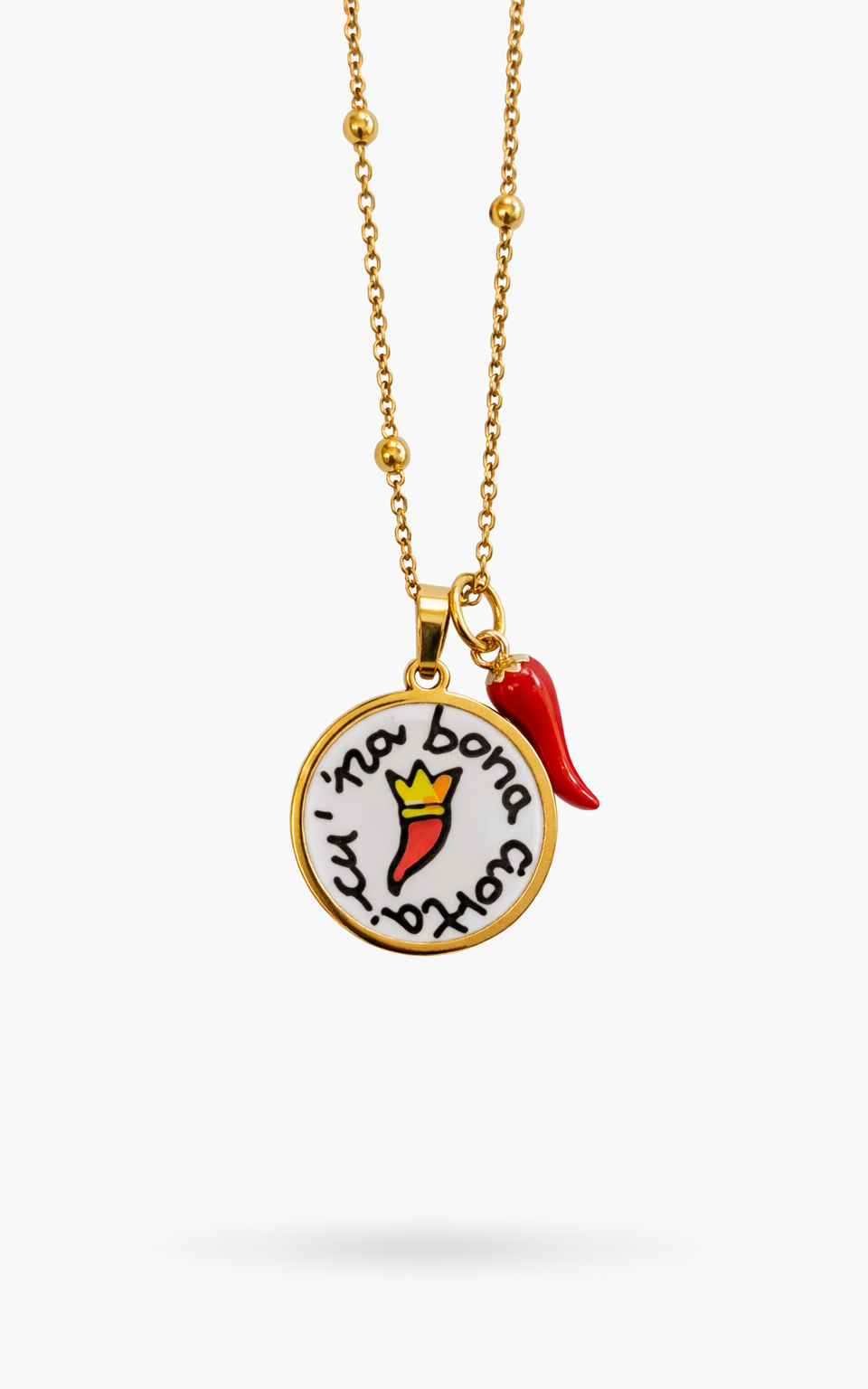 Medaglia "Cu'na bona ciorta" Corno